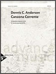 Canzona Corrente SATB Saxophone Quartet cover